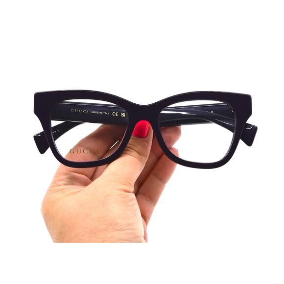 NEW GUCCI GG1133O 002 VIOLET AUTHENTIC EYEGLASSES FRAME - Picture 11 of 15